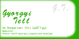 gyorgyi tell business card